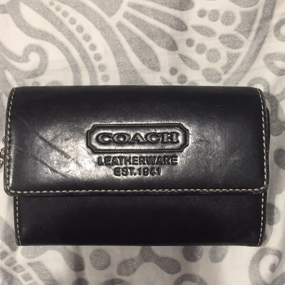 Black Coach Wallet